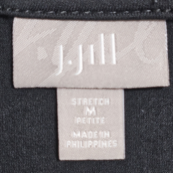 J. Jill Womens Sleeveless A-Line Tank Jersey Midi Dress Flowy Boho Black MP - Picture 7 of 11